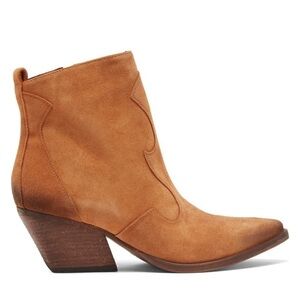Colo NYC Lasso Western Boot in Camel Vintage Suede Size 9.5